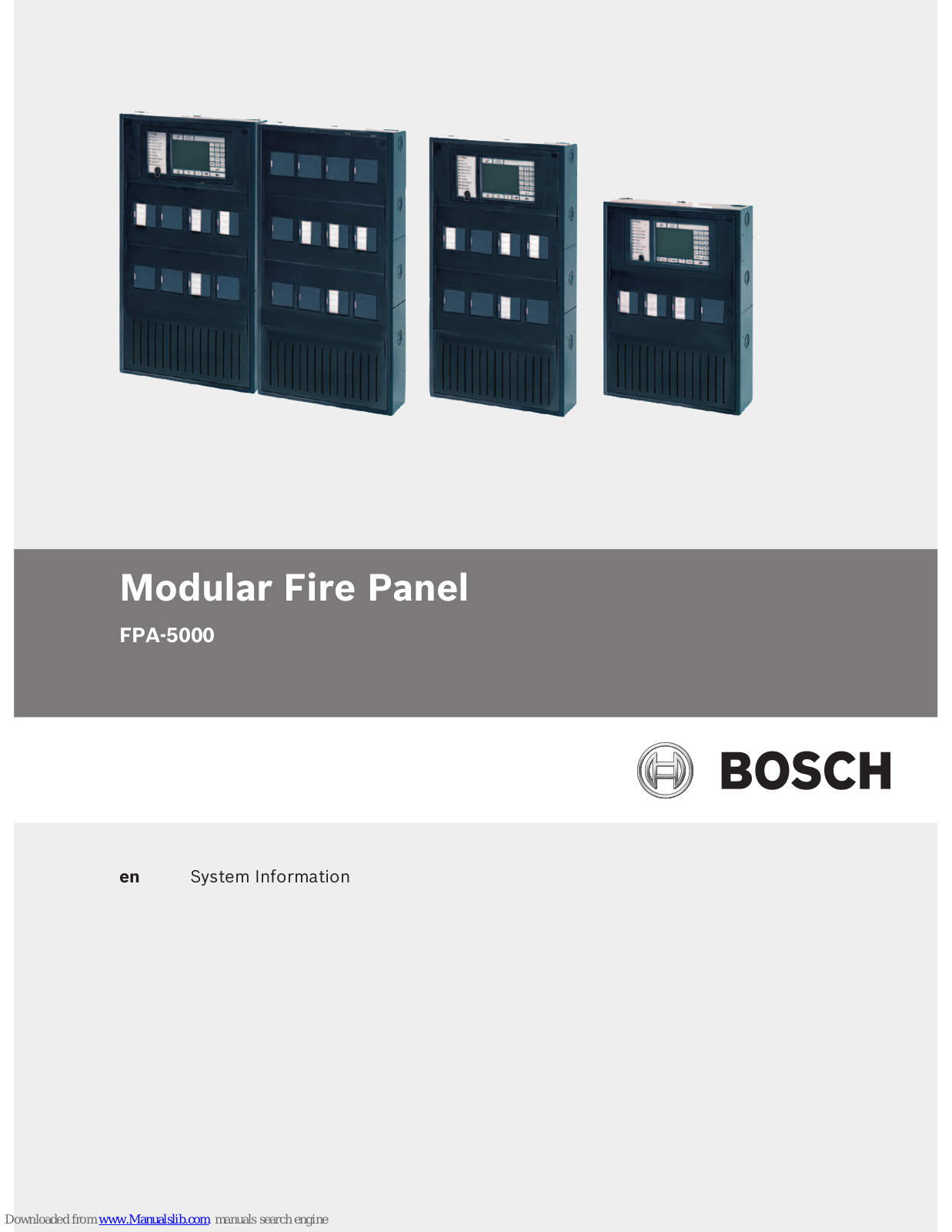 Bosch FPA-5000 System Information Manual