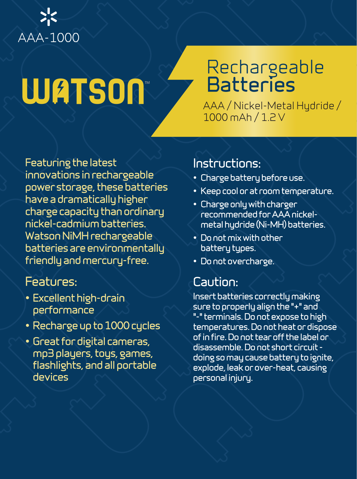 Watson AAA-1000-8, AAA-1000 User manual