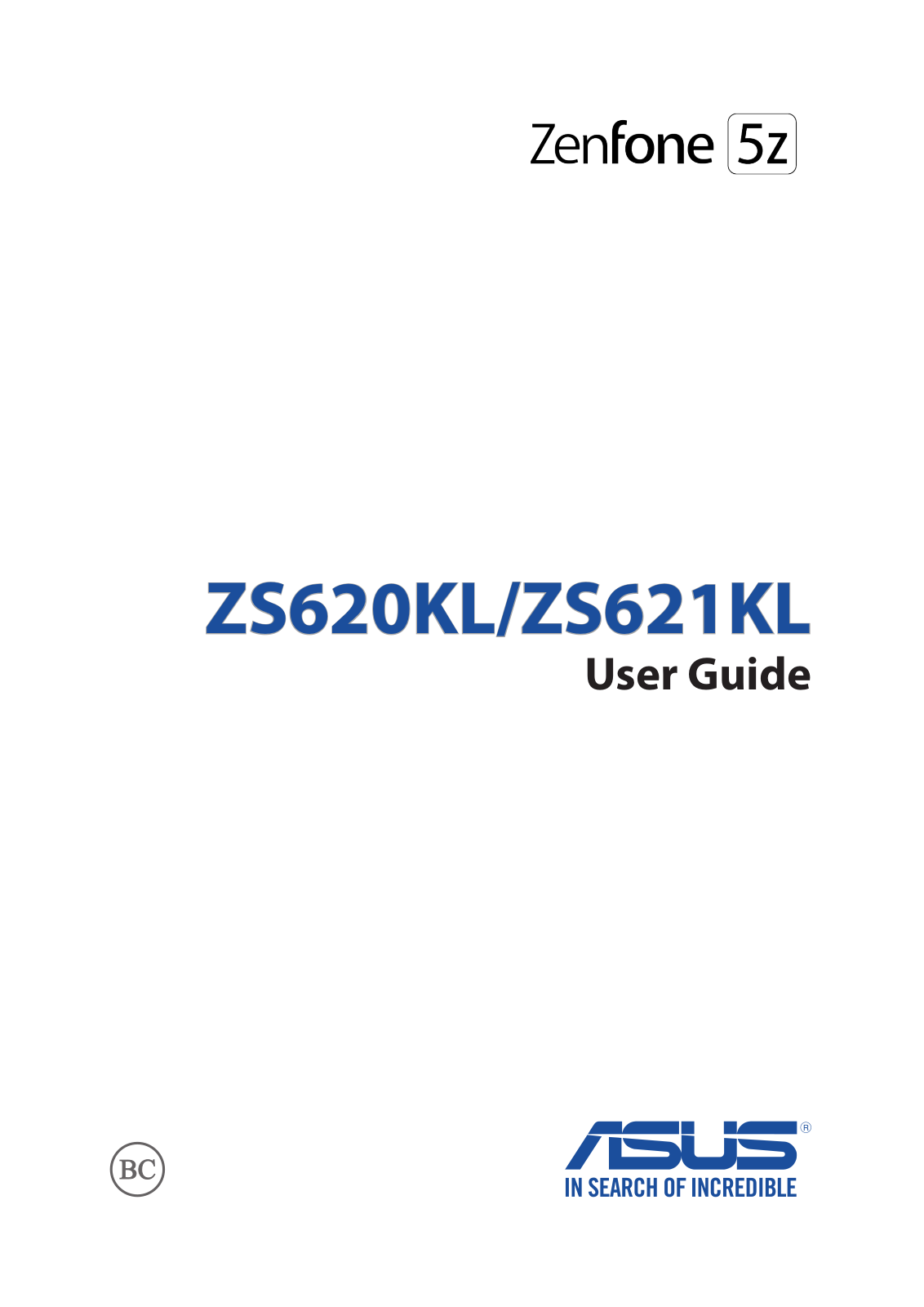 Asus ZS620KL User Manual