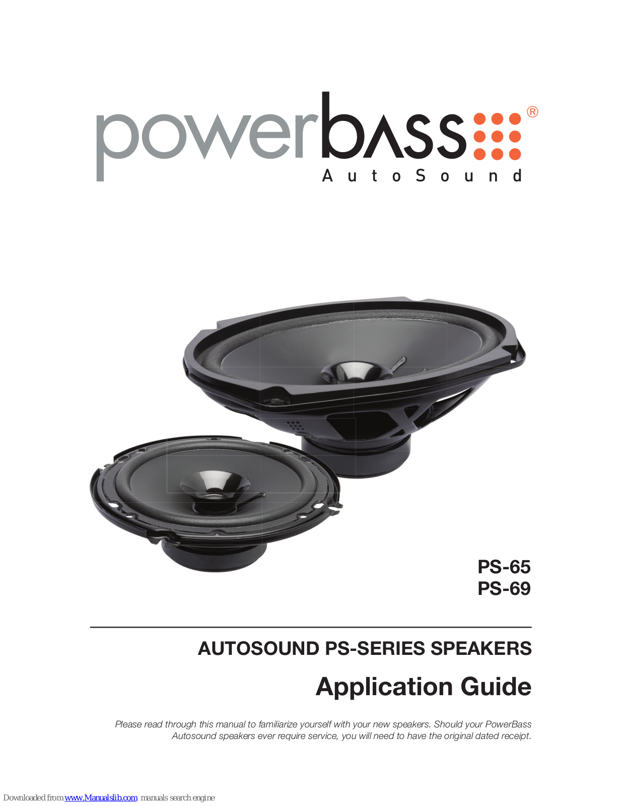 PowerBass PS-69, PS-65 Application Manual