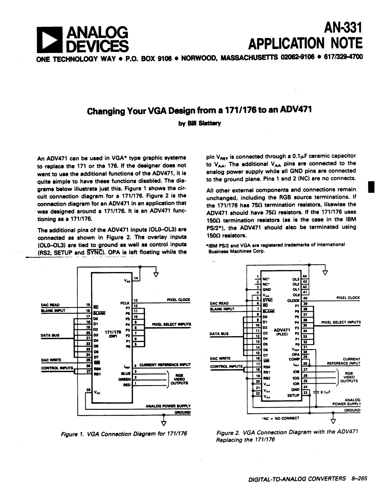 Analog Devices AN331 Application Notes