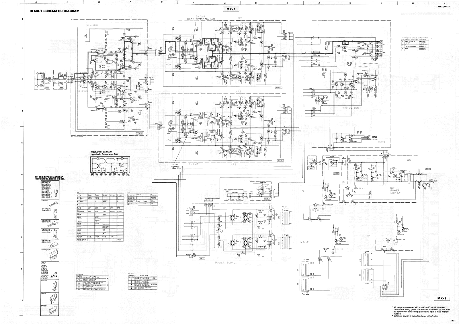 Yamaha MX-2 Schematic