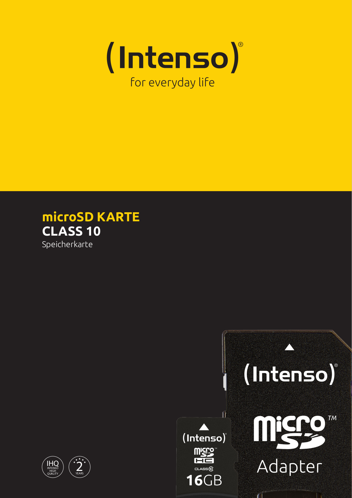 Intenso microSDHC Class 10 Service Manual