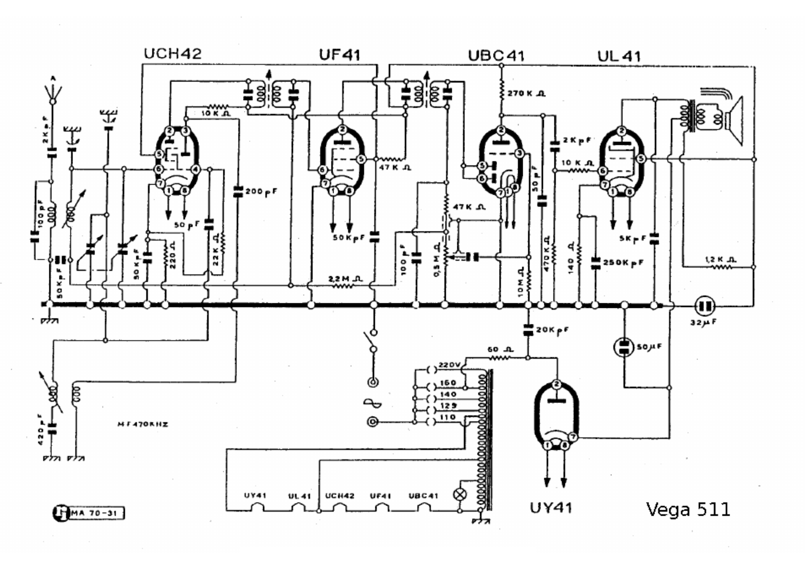 Vega 511 schematic