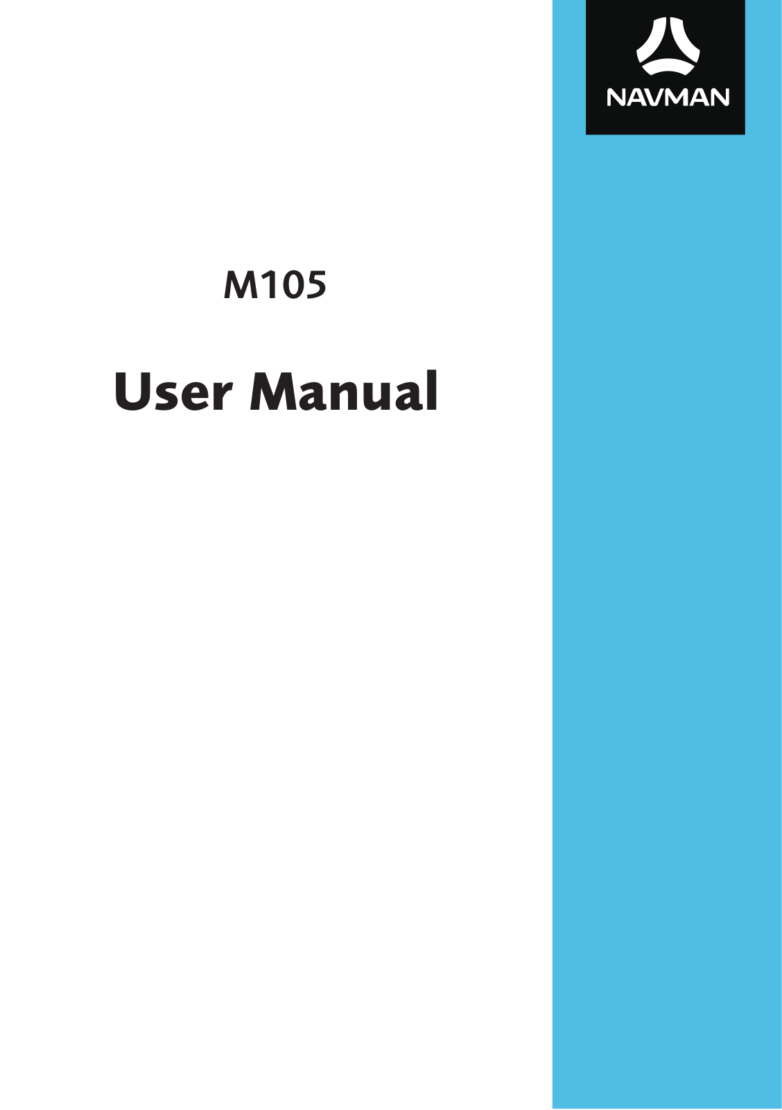 Navman M105 User Manual