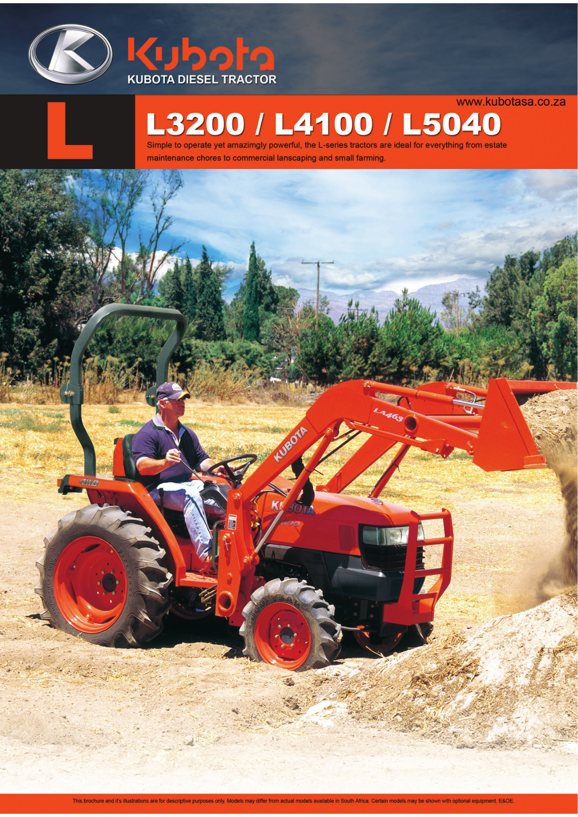 Kubota L3200, L4100, L5040 Brochure