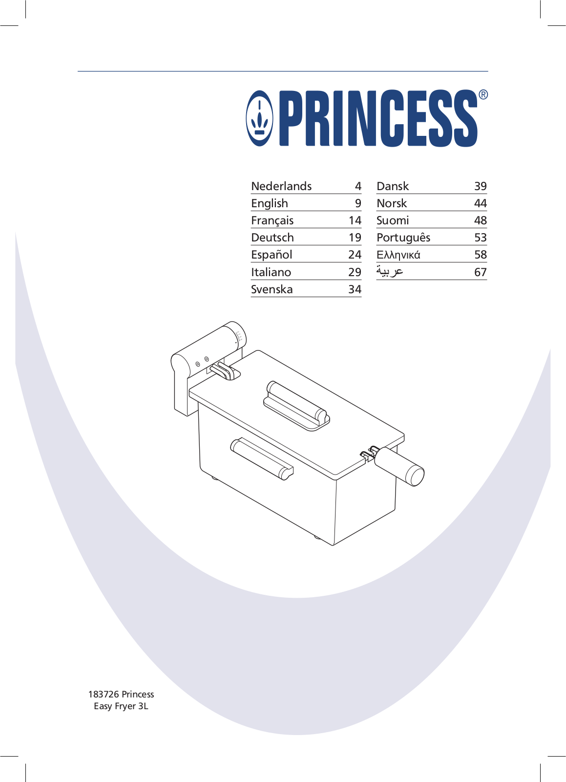 Princess 183726 Easy User Manual