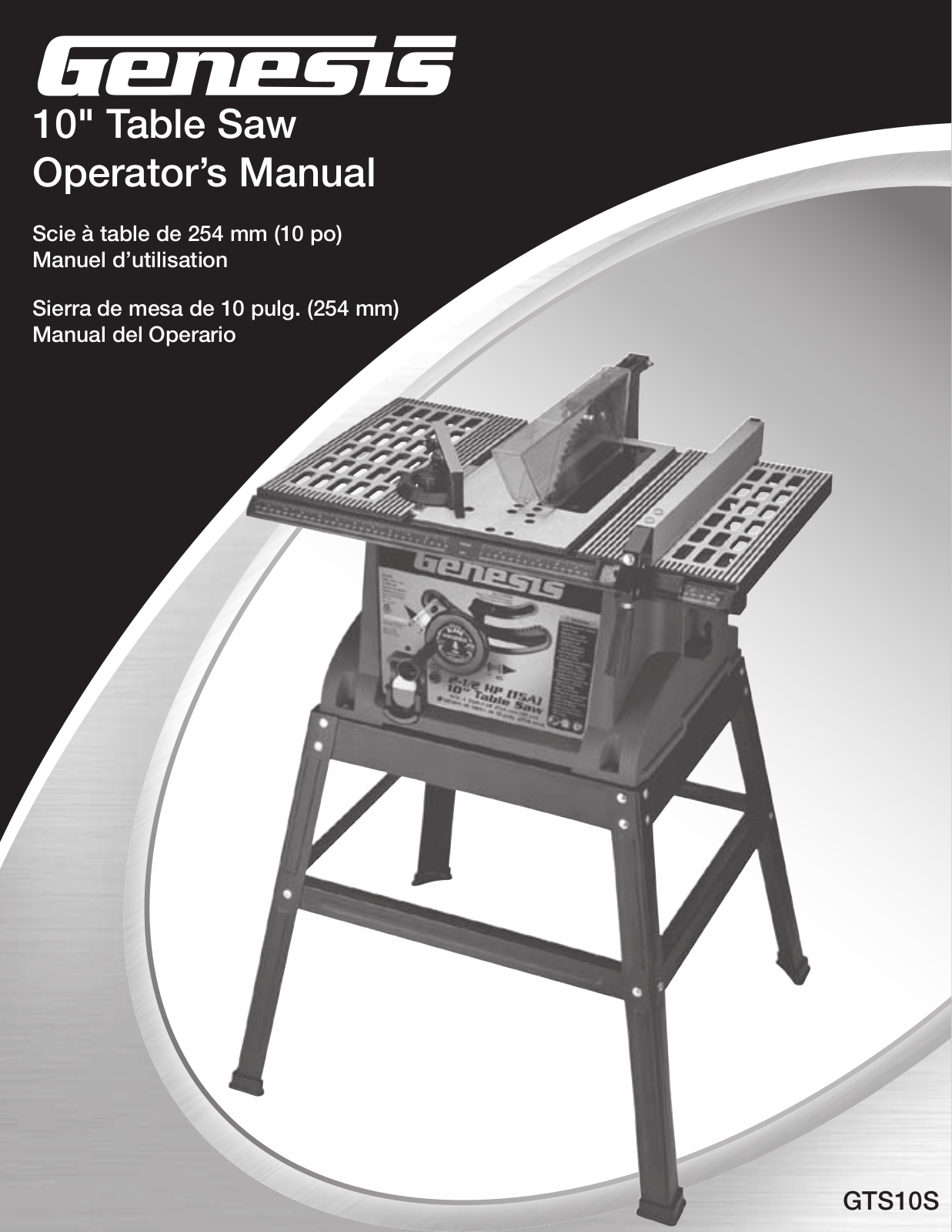 Genesis Advanced Technologies GTS10S User Manual