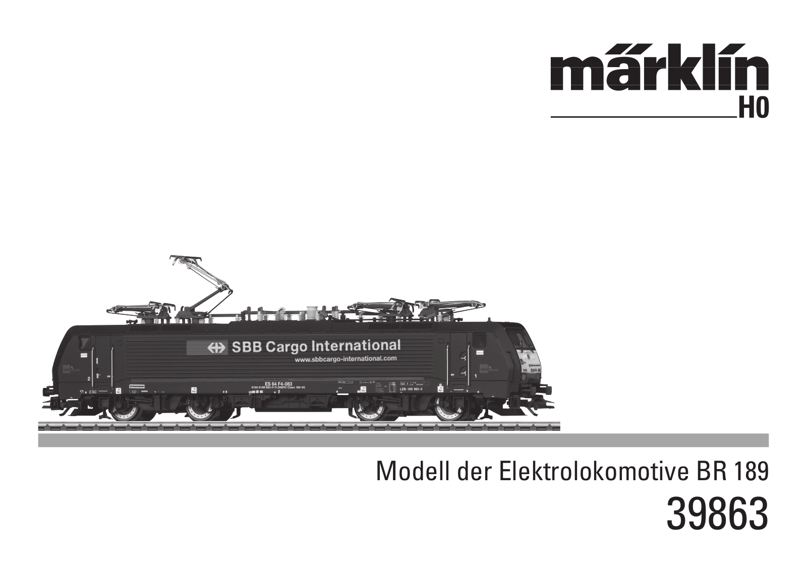 Märklin 39863 User manual - ManualMachine.com