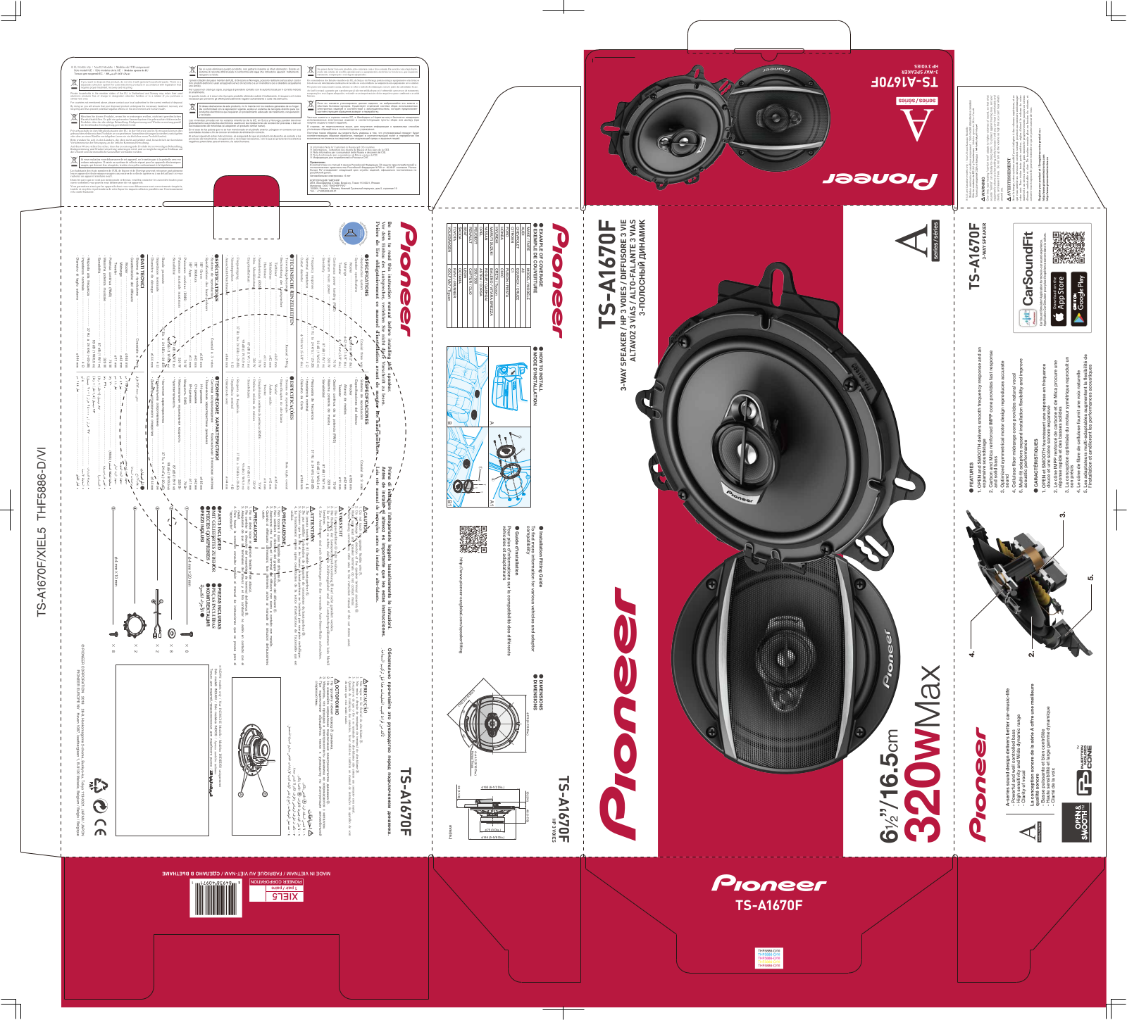 Pioneer TS-A1670F User Manual