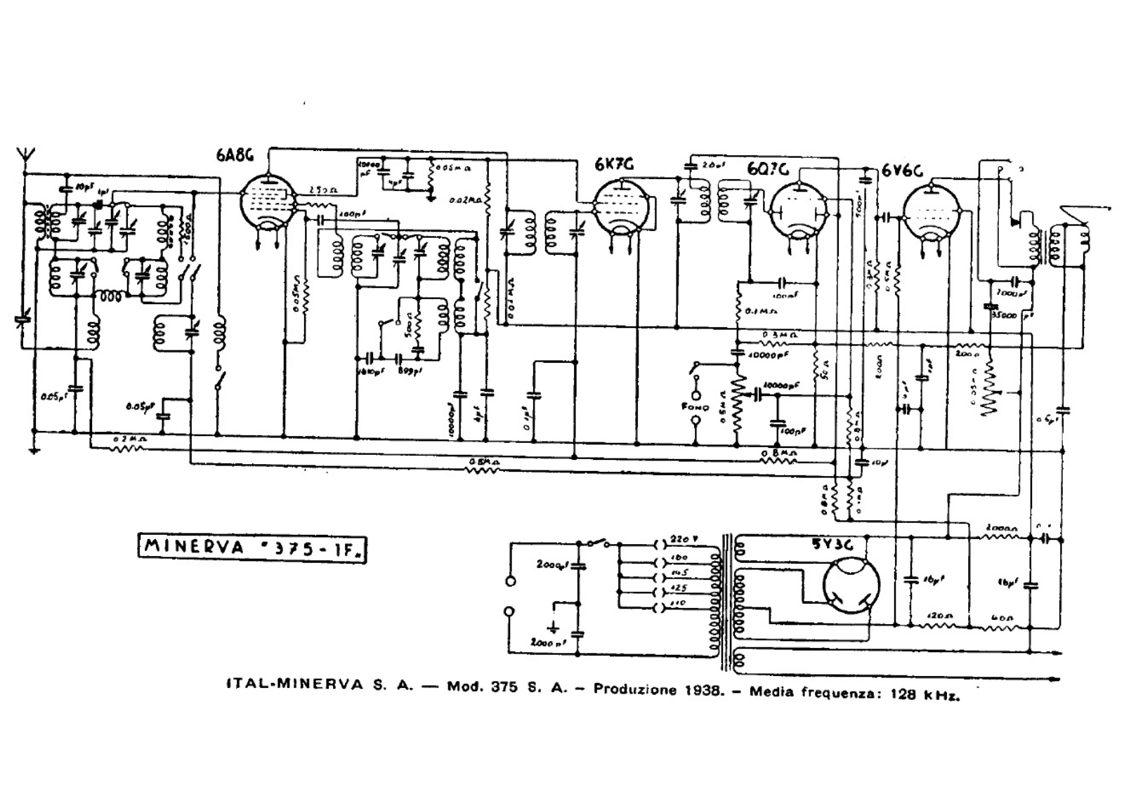 Minerva 375 schematic