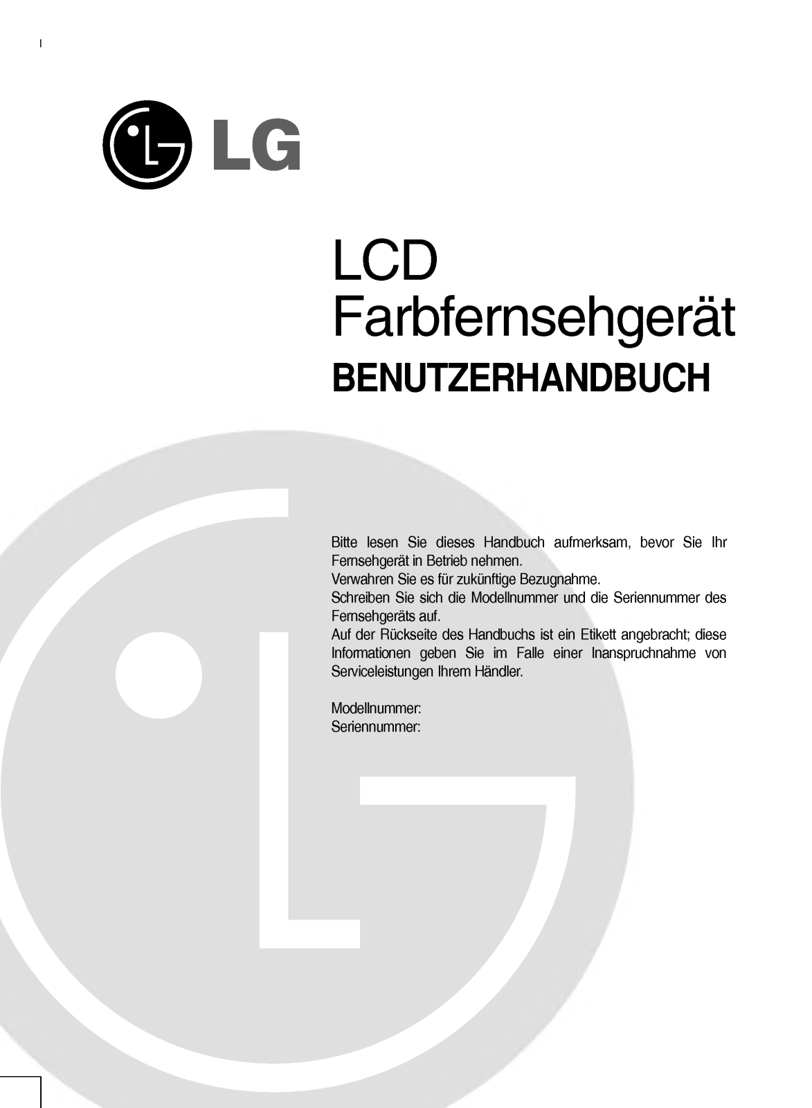 Lg RZ-37LZ30 User Manual