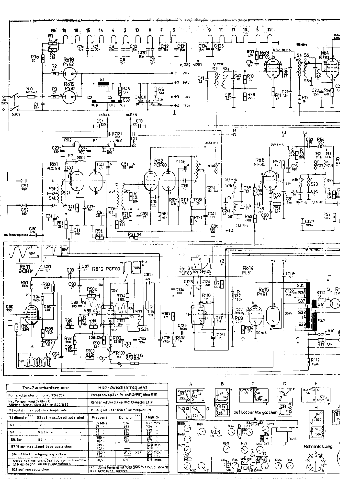 Philips 17TD180U Schematic