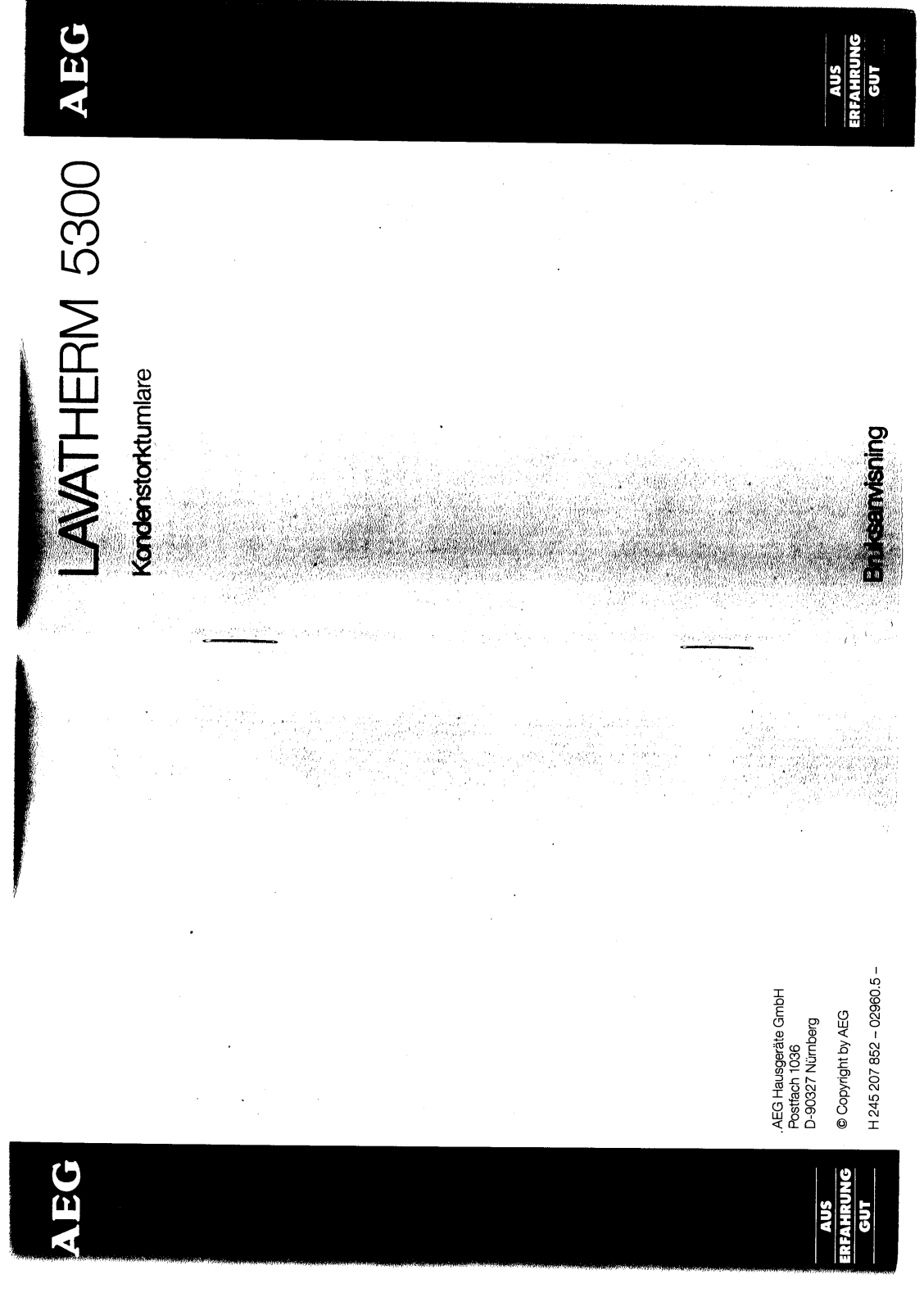 AEG LAVATHERM 5300 User Manual