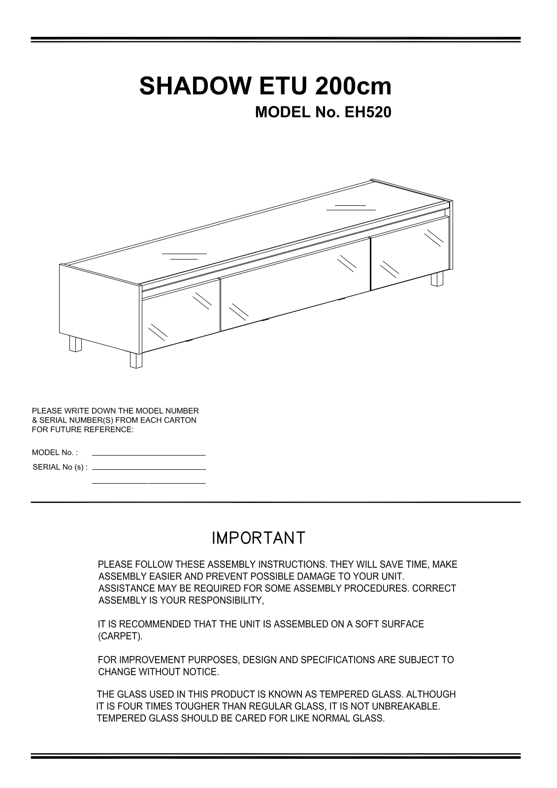 Freedom Shadow ETU 200 Assembly Instruction