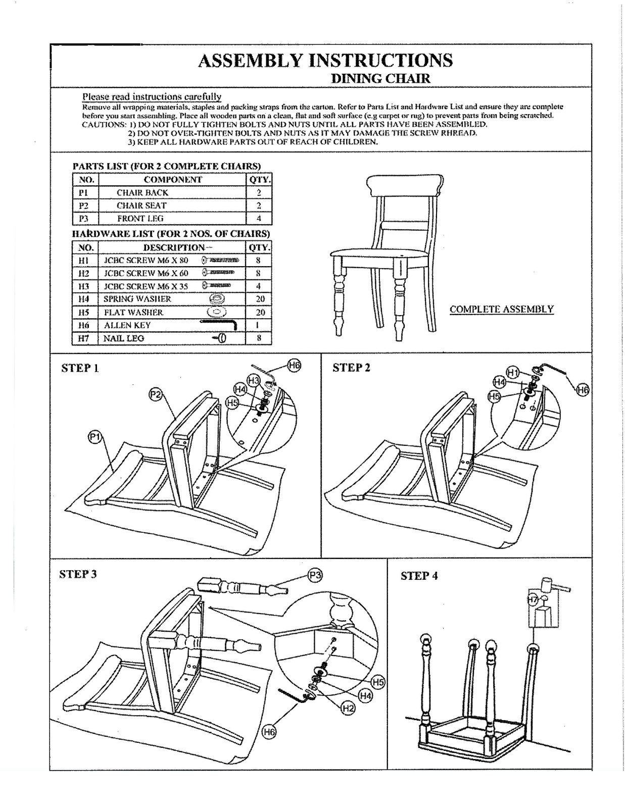 Longshore Tides LNTS4699 Assembly Instructions - ManualMachine.com