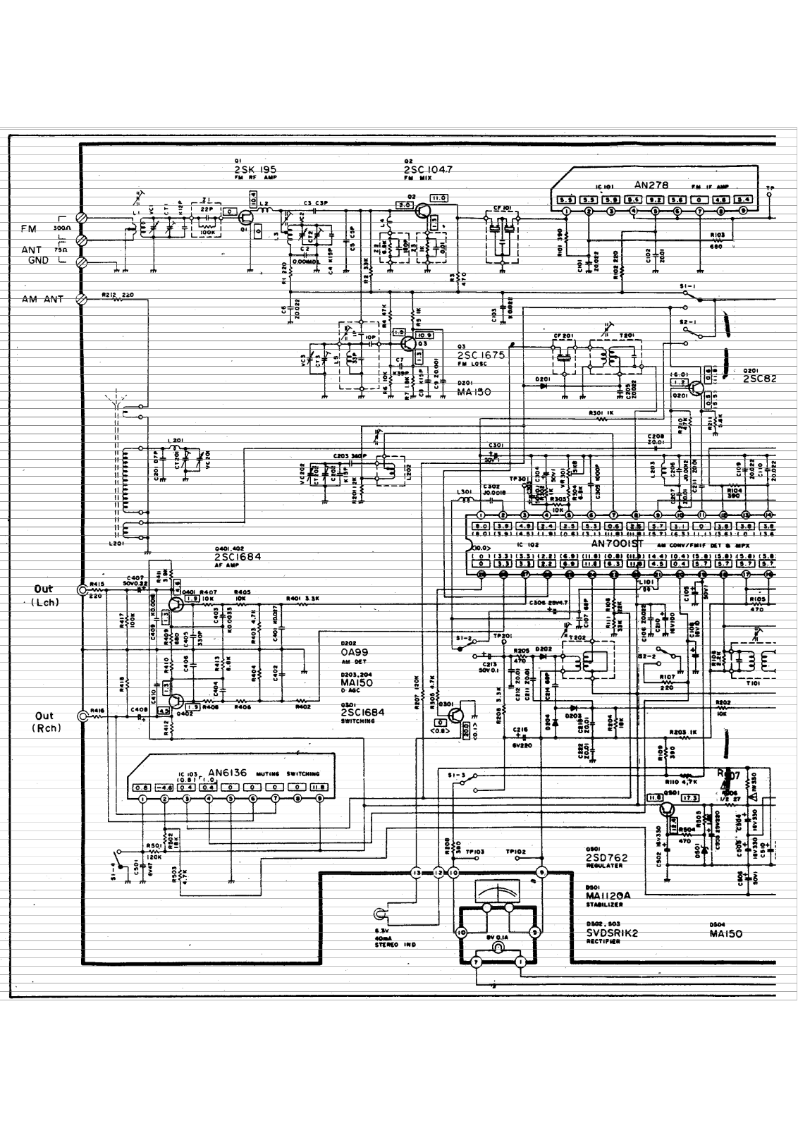 Technics STZ-1 Schematic