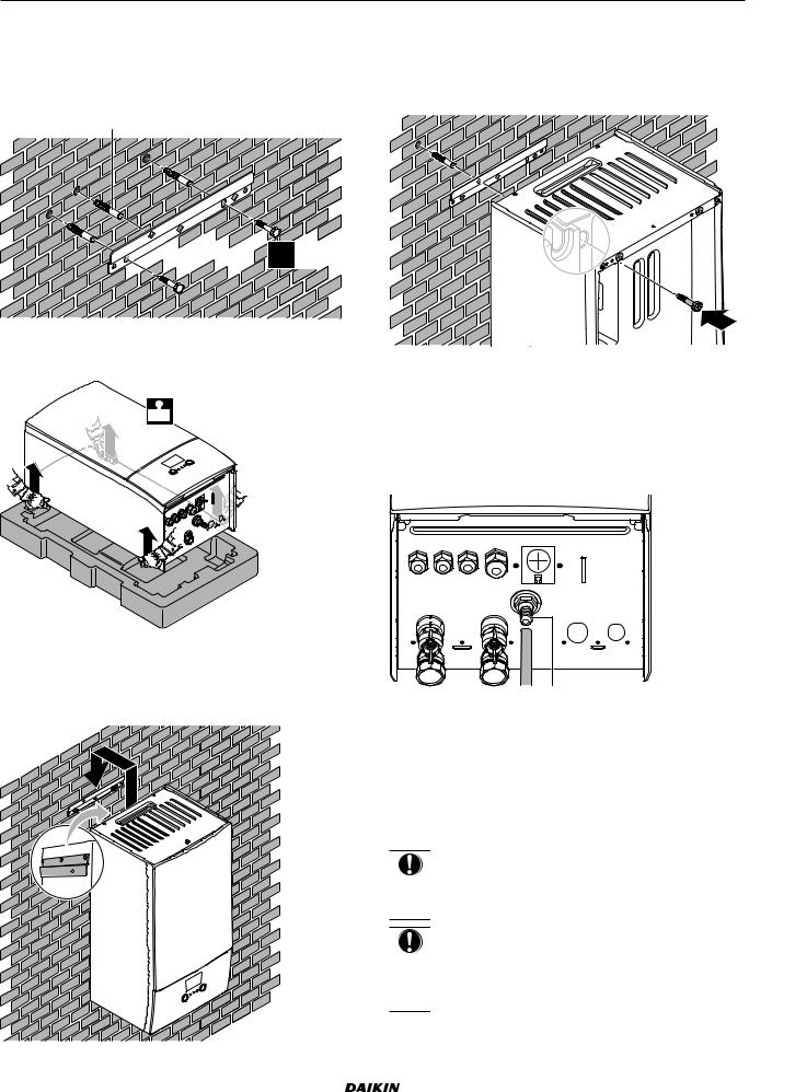 Daikin ETBH16EF6V, ETBH16EF9W, ETBX16EF6V, ETBX16EF9W Installation manuals