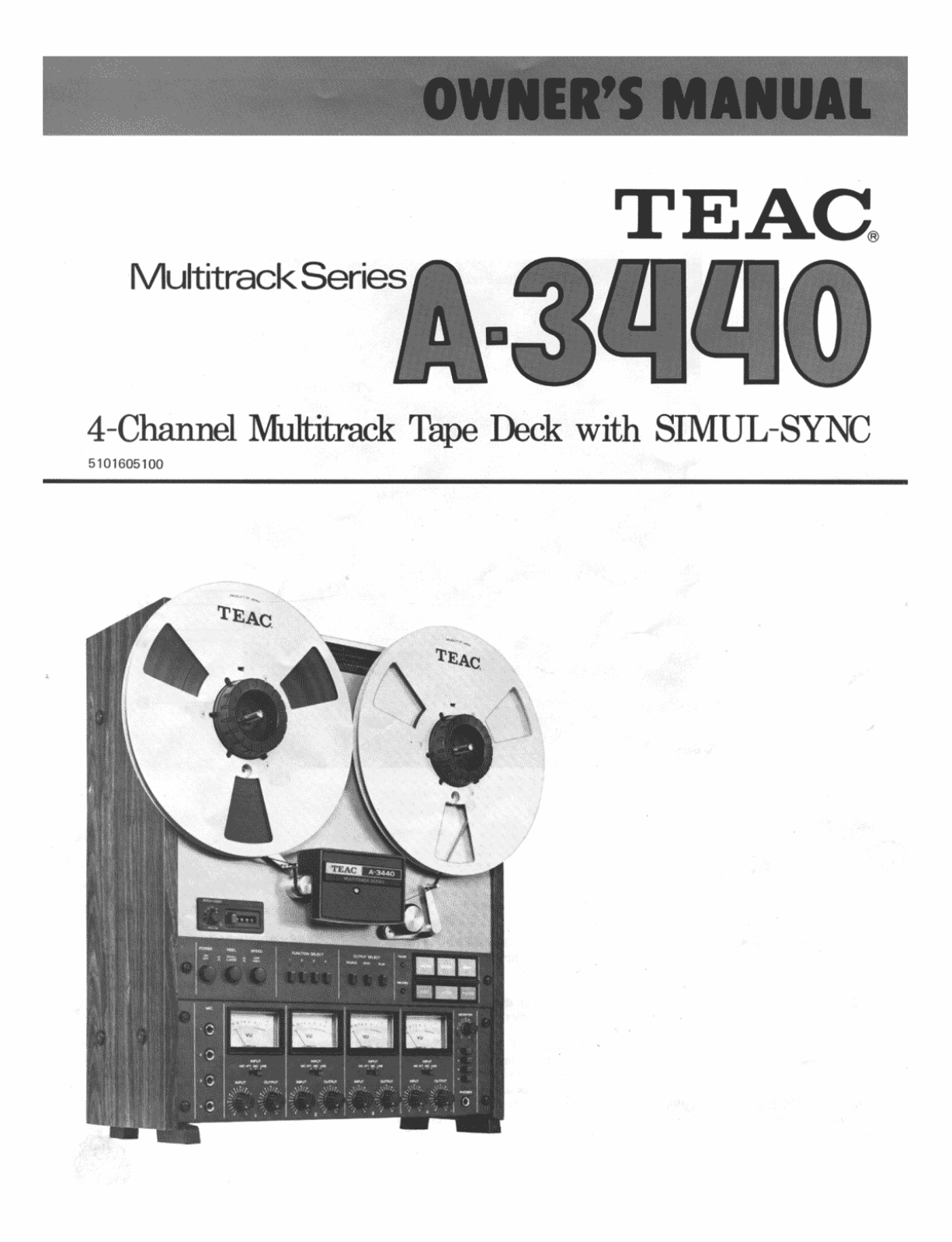 TEAC A-3440 Owners manual