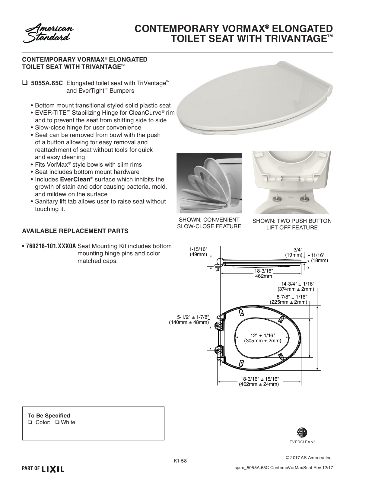 American Standard ASD11080 Specifications - ManualMachine.com