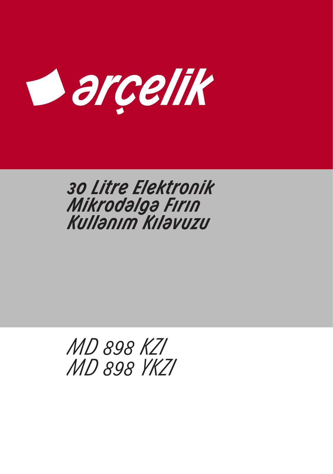 Arçelik MD898KZI, MD898YKZI User manual