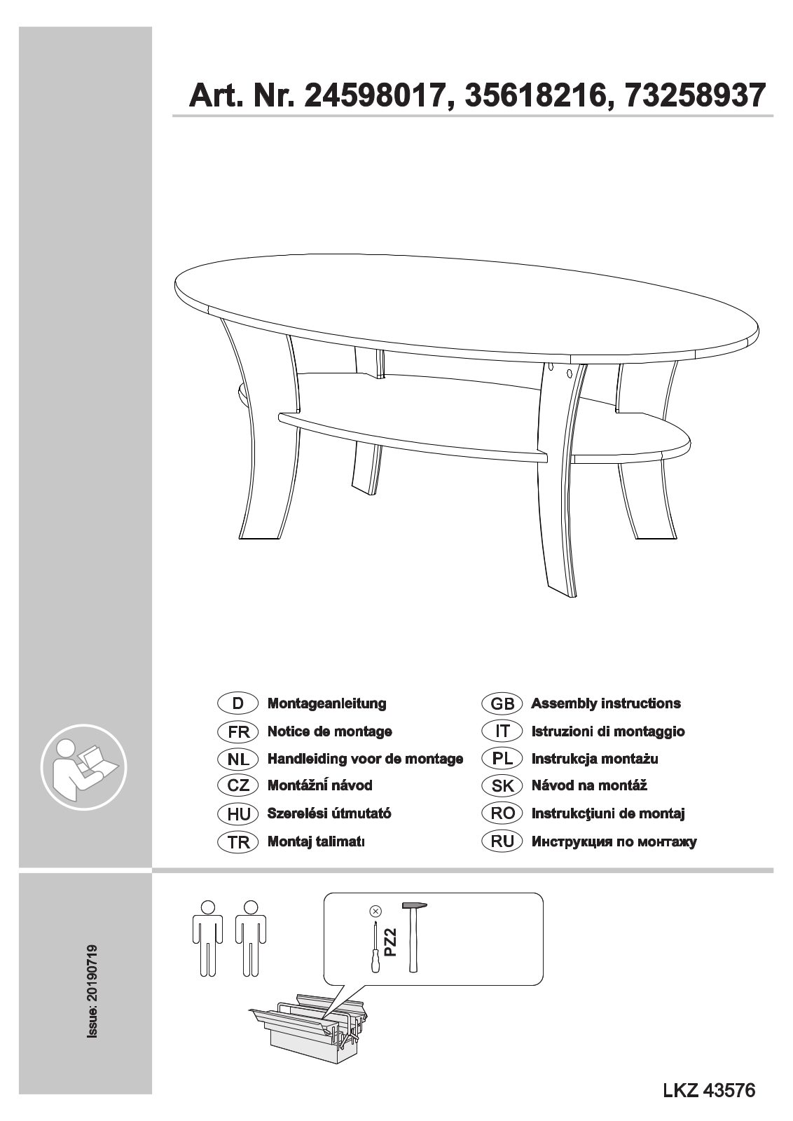 Home affaire Lenne Assembly instructions