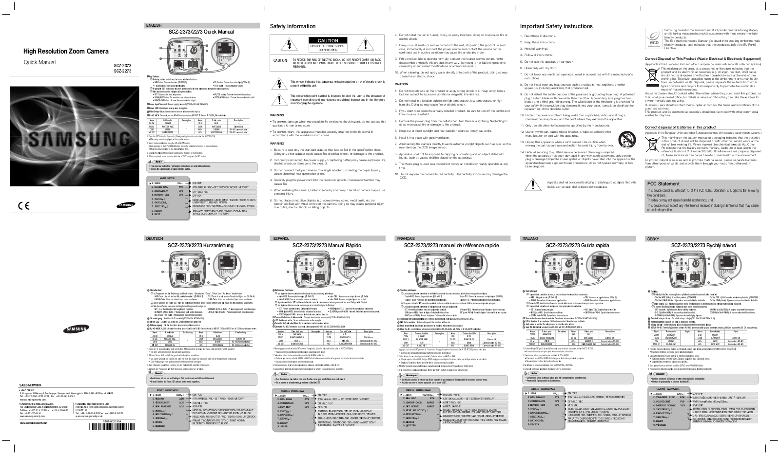 Samsung SCZ-2273, SCZ-2373 User Manual