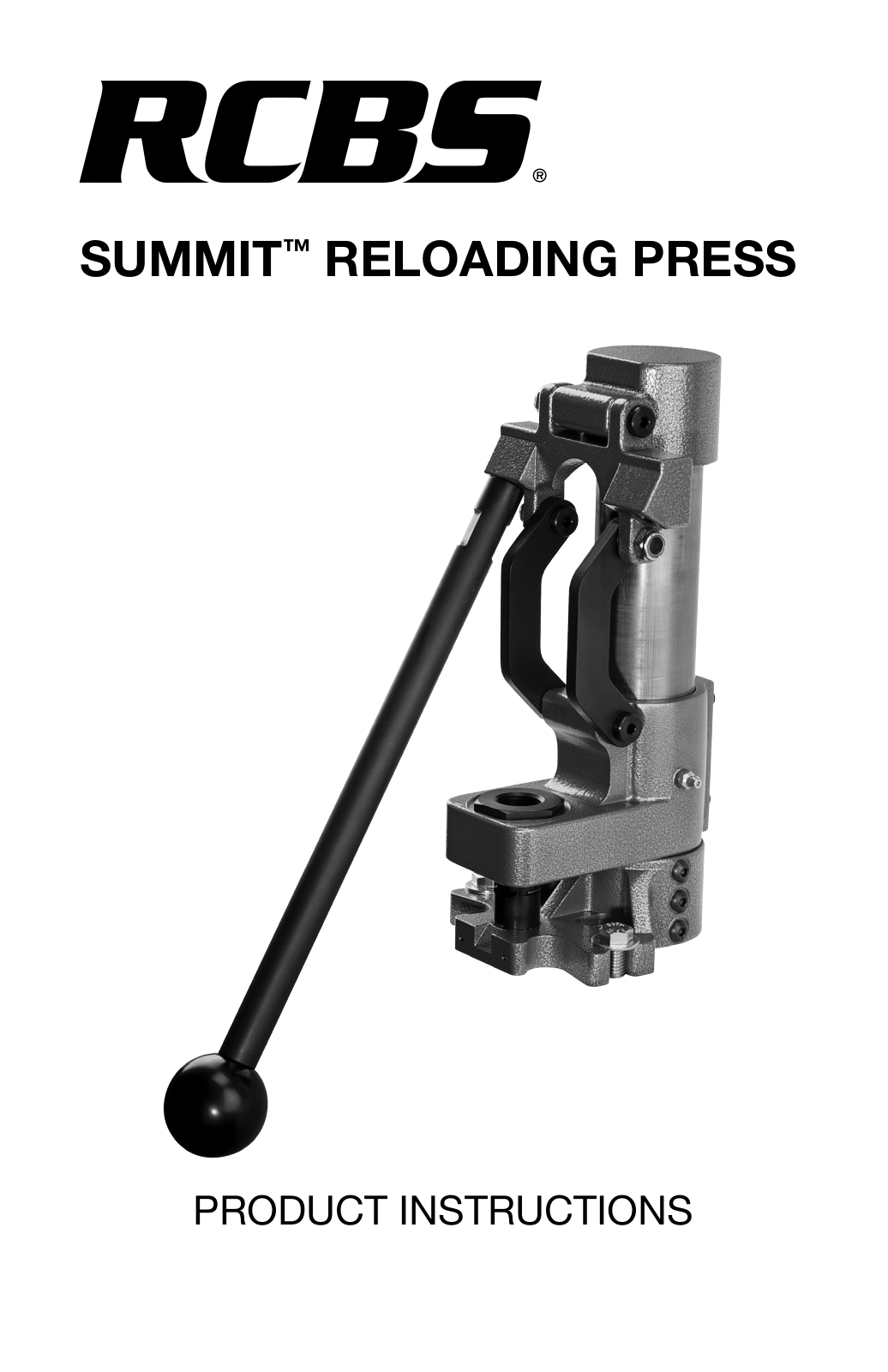 RCBS Summit Reloading Press User Manual