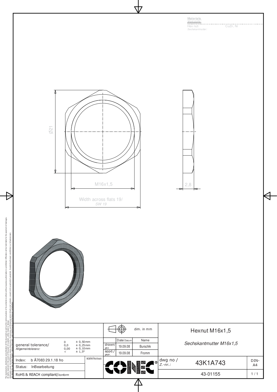 CONEC SKM M16 Datasheet - ManualMachine.com