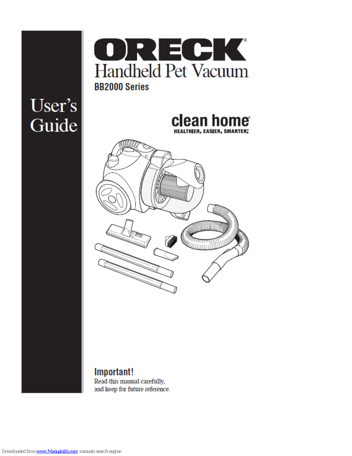 Oreck HANDHELD PET VACUUM BB2000, Little Hero User Manual