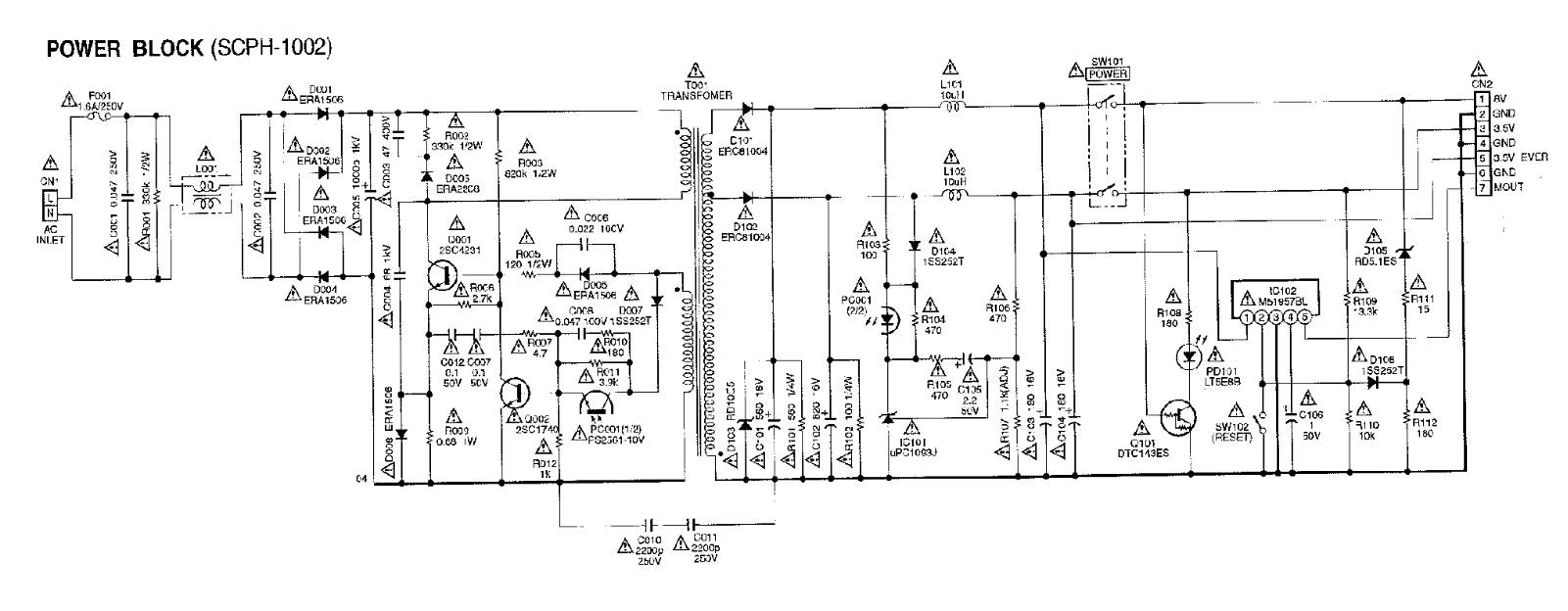 Sony SCPH1002 Service Manual