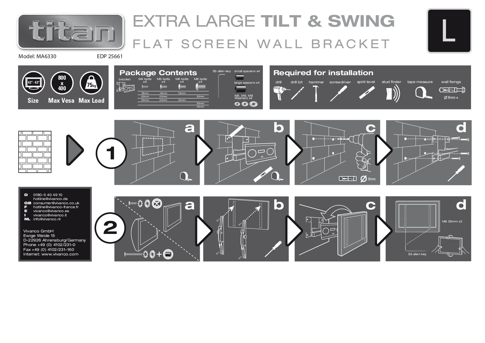 Titan MA 6330 User Manual