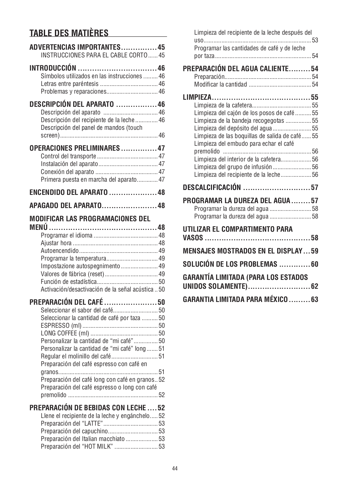 Delonghi ESAM 6700 Instructions Manual