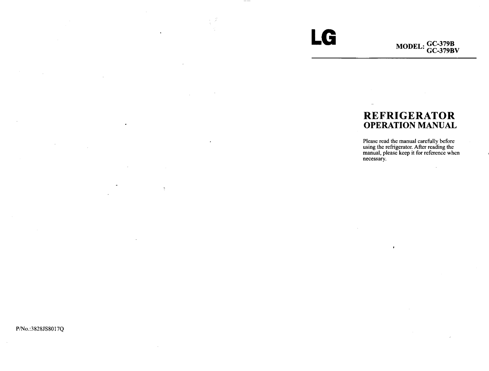 Lg GC-379B User Manual