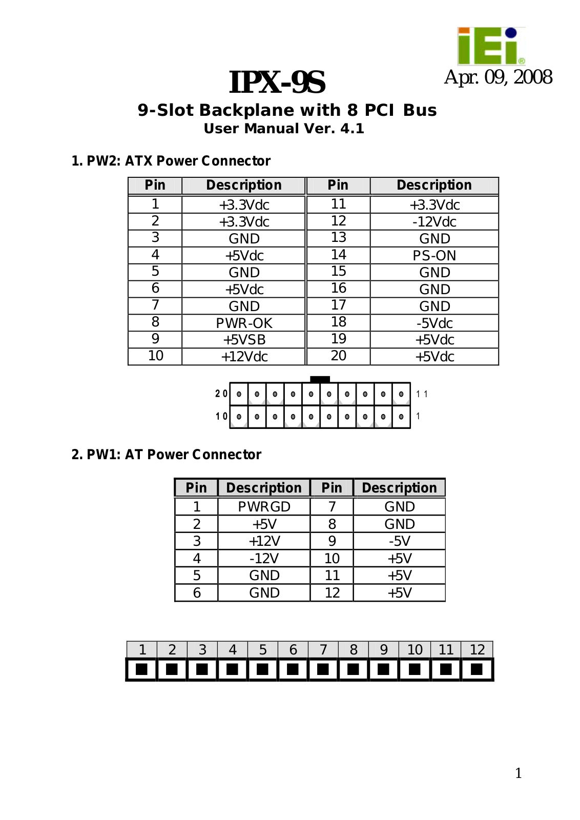 IEI Integration IPX-9S-RS User Manual