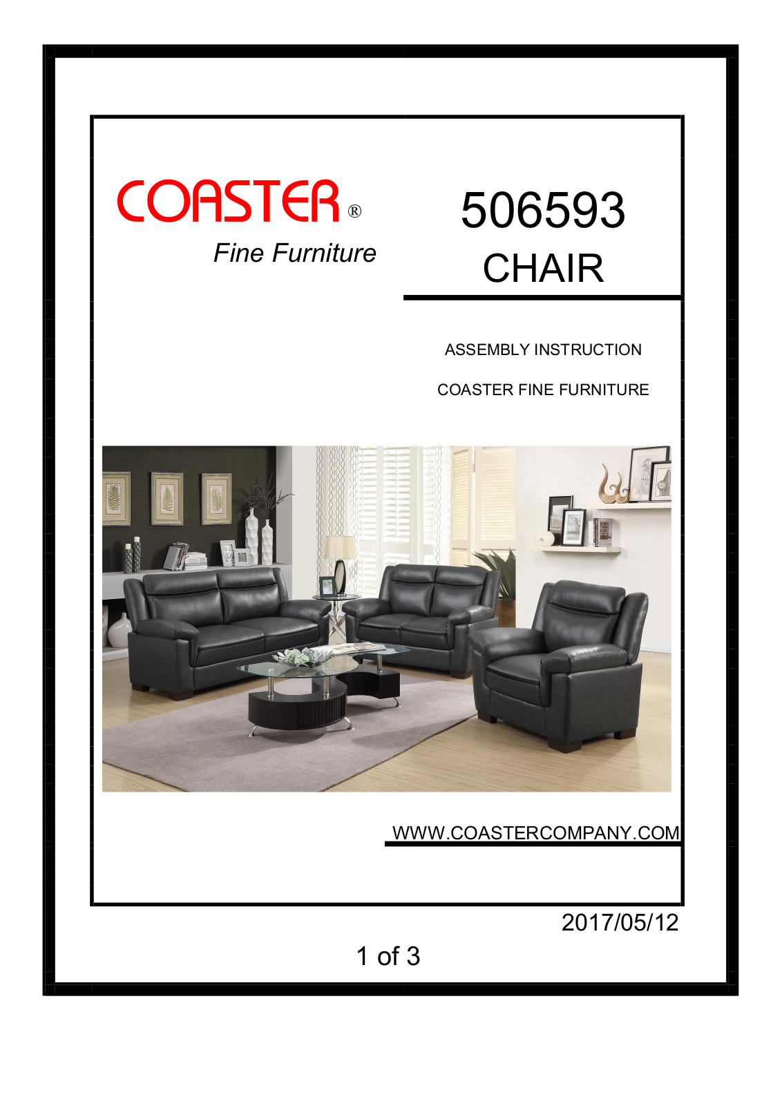 Coaster 506593 Assembly Guide - ManualMachine.com