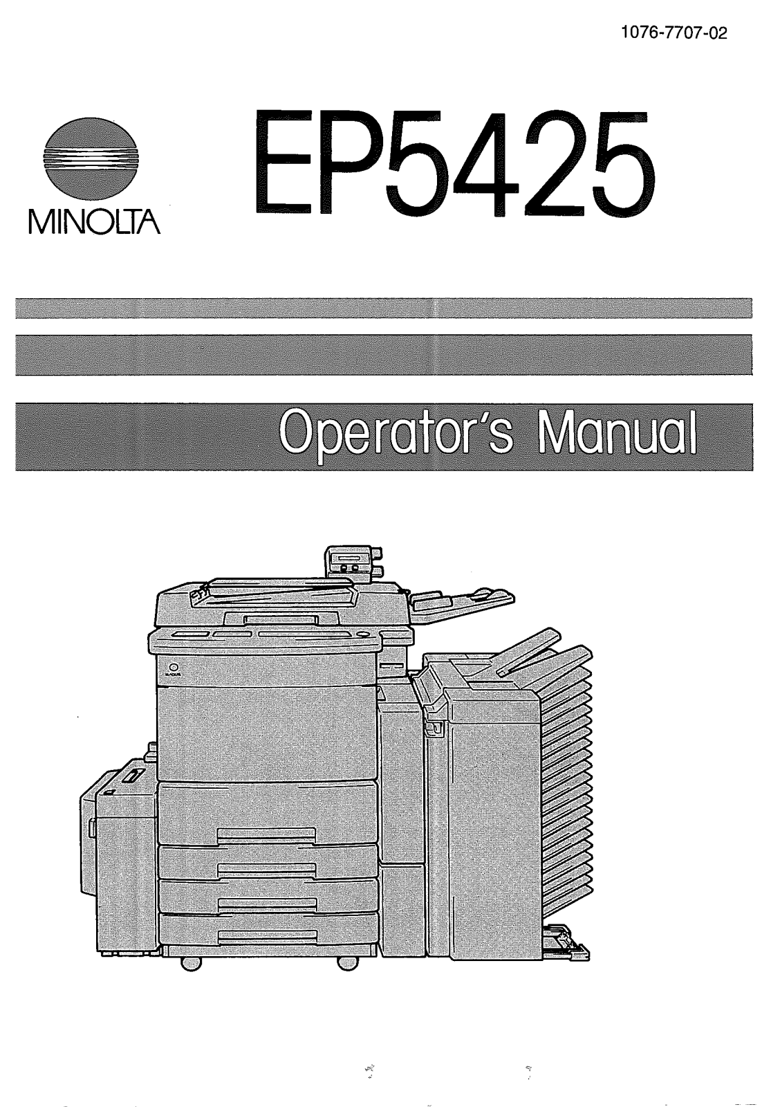 Konica Minolta EP5425 User Manual