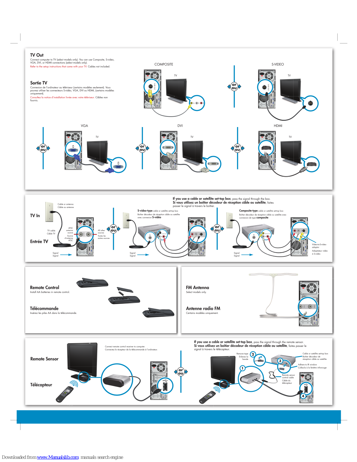 HP A6300f, A6319fh Setup Poster