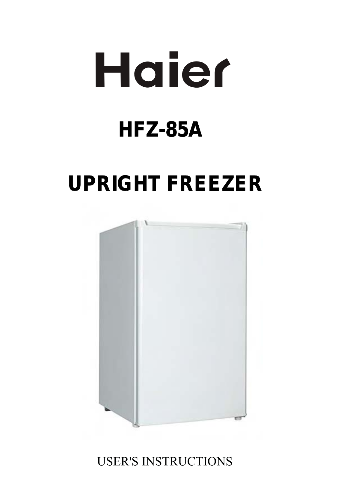 Haier HFZ-85A User Manual