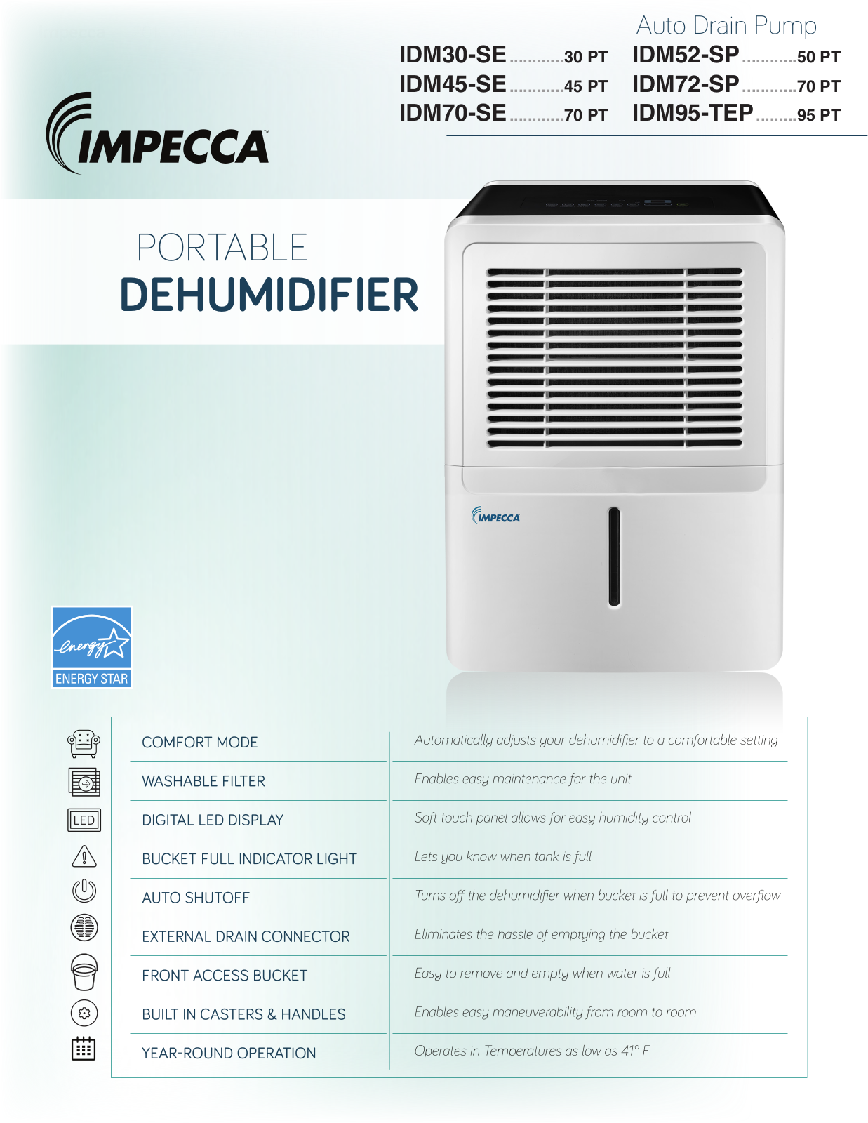 Impecca IDM95TEP Specifications - ManualMachine.com
