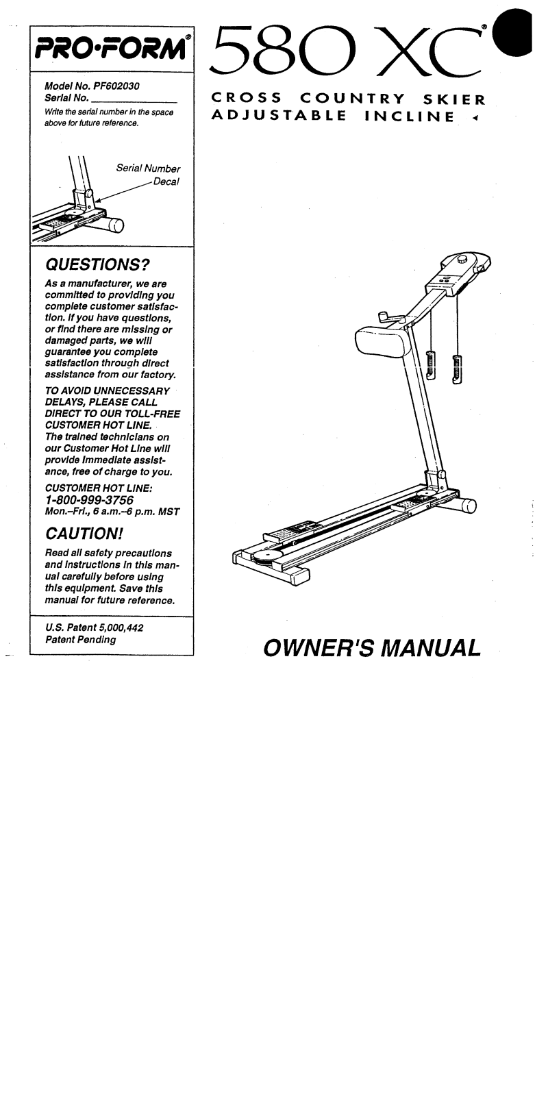 ProForm PF602030 User Manual