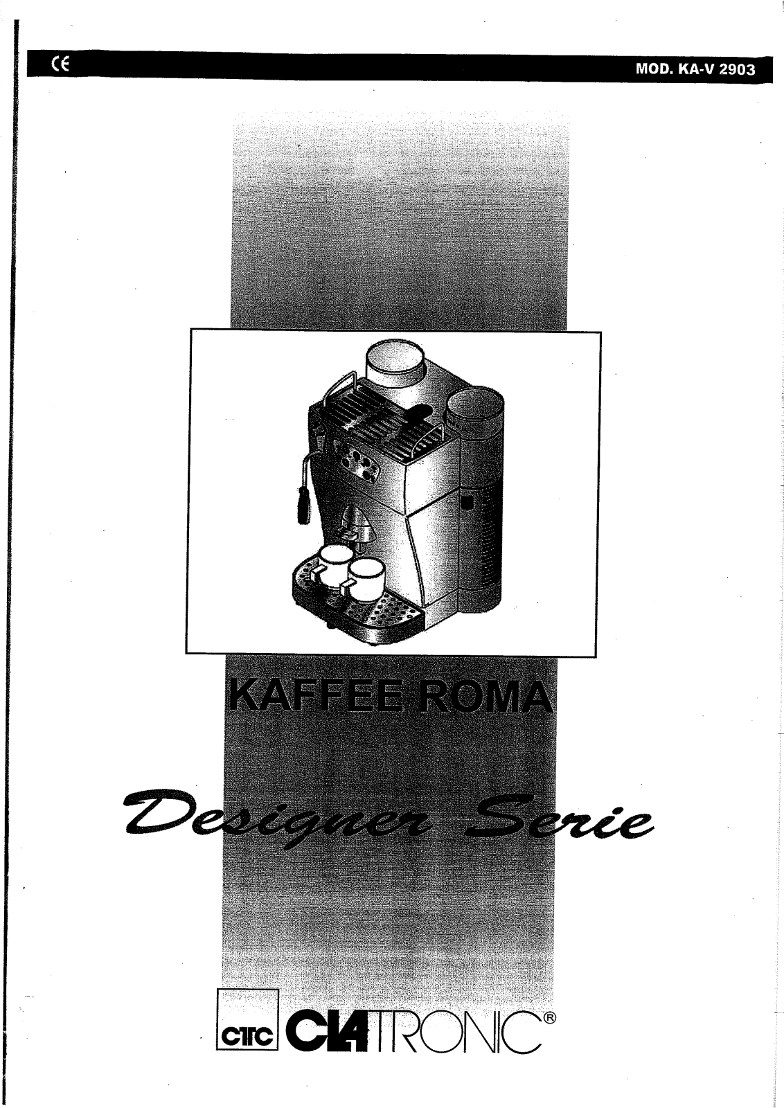 Clatronic KA-V2903 User Manual