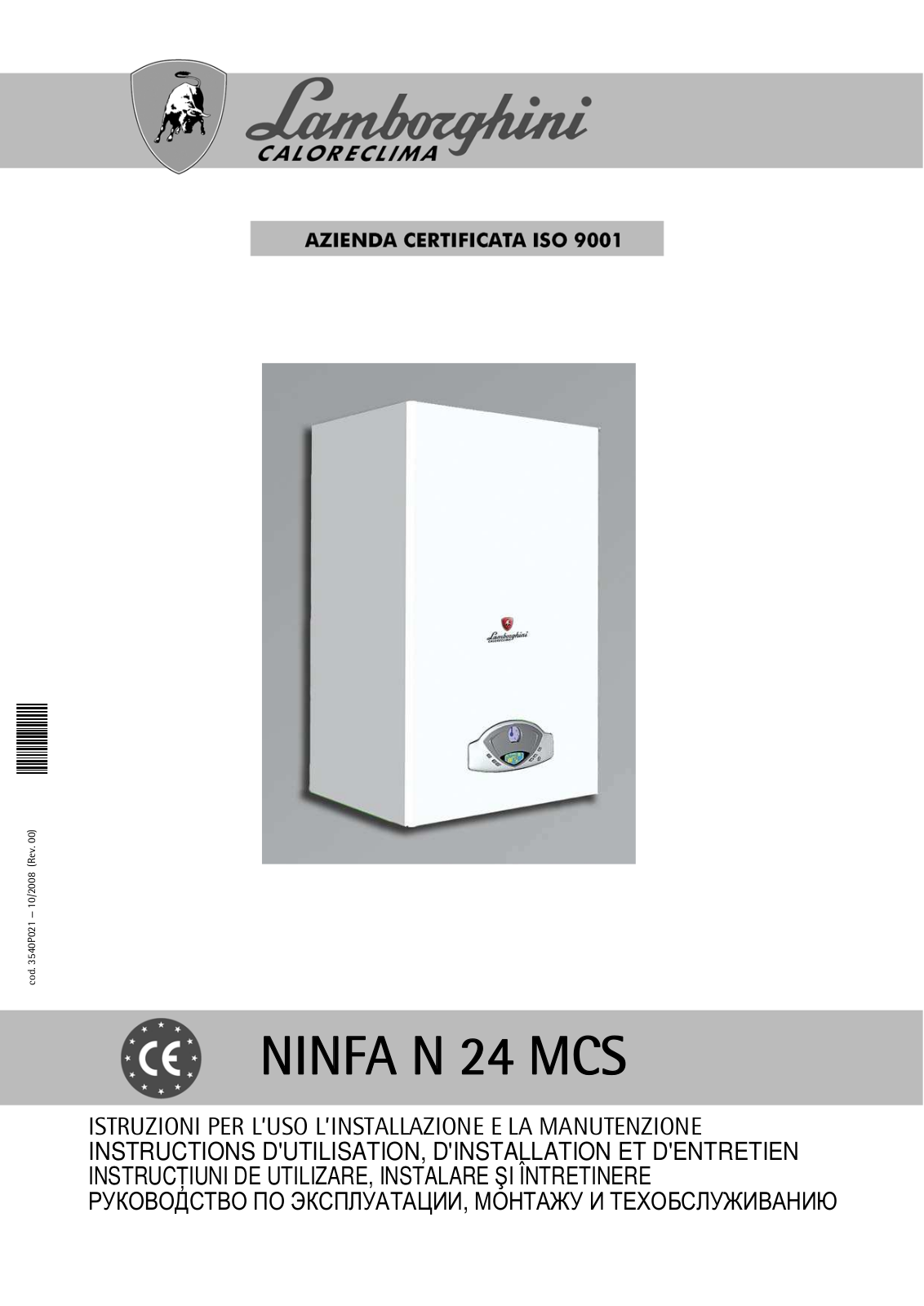 Lamborghini NINFA N 24 MCS User Manual