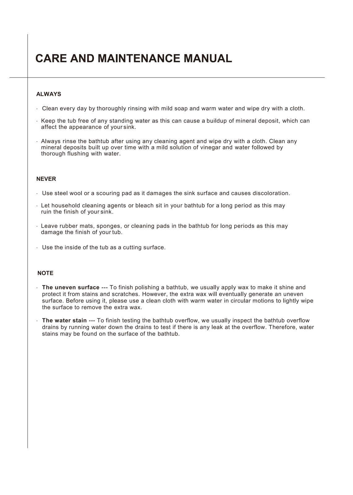 Clovis Goods ERVT1021 Owner Manual - ManualMachine.com