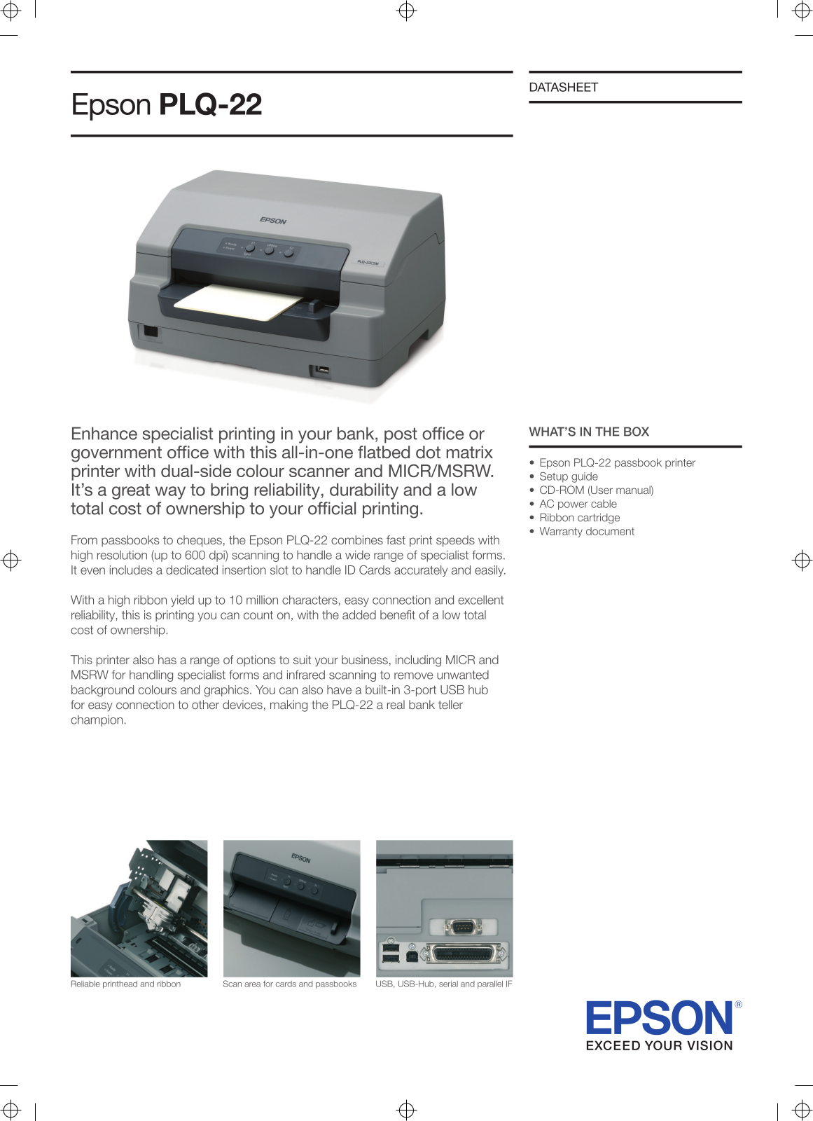 Epson PLQ-22M User Manual