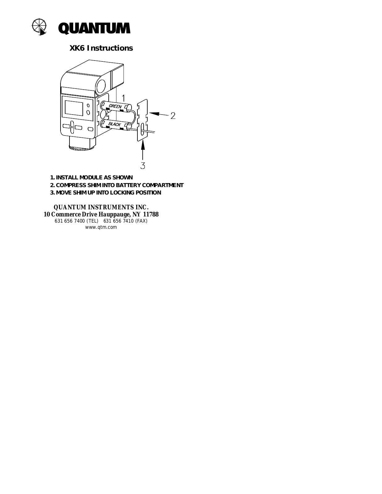 Quantum XK6 User Manual