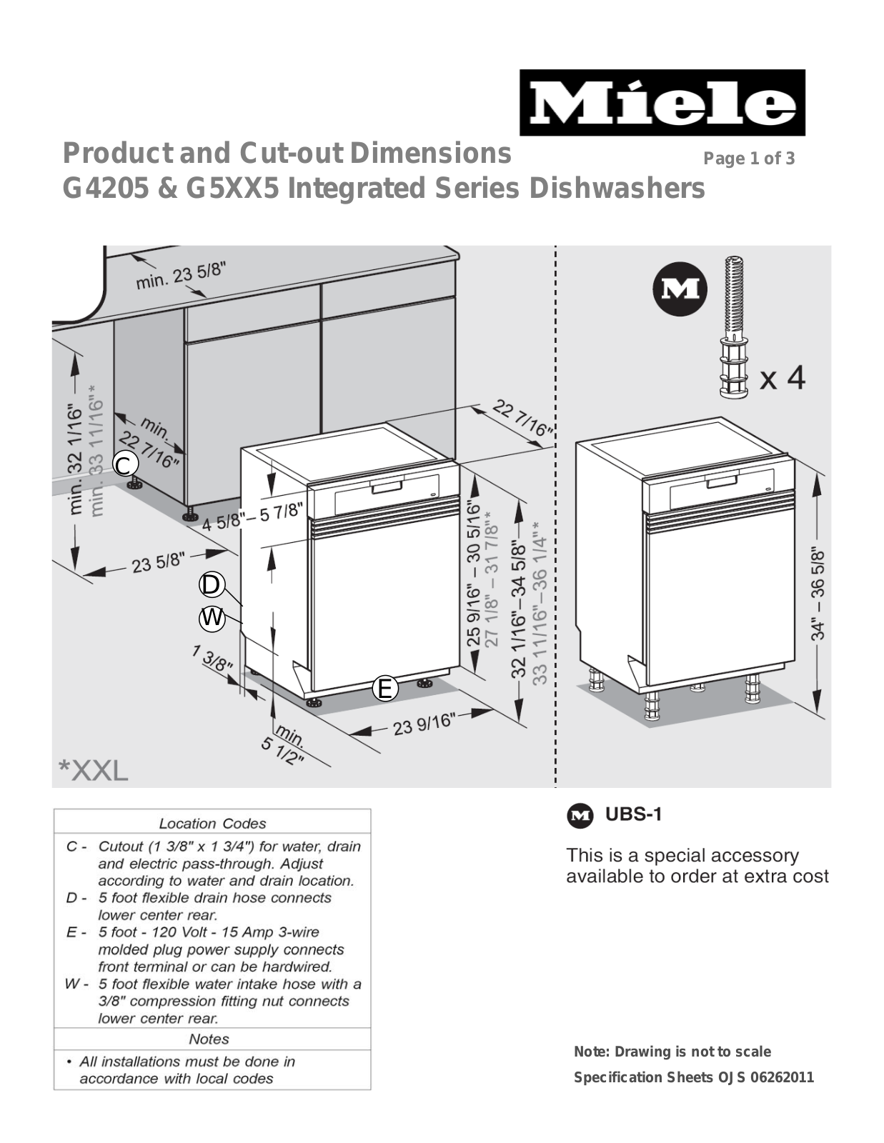 Miele G5XX5 User Manual