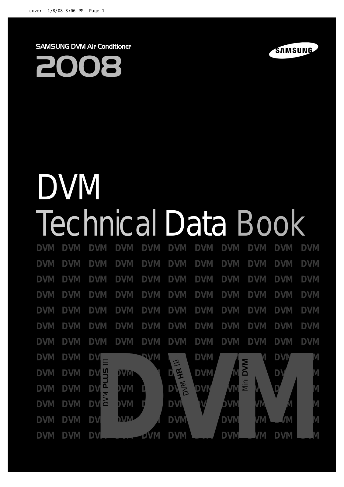 Samsung DVM PLUS III, DVM PLUS III HR, Mini DVM Technical Data Book