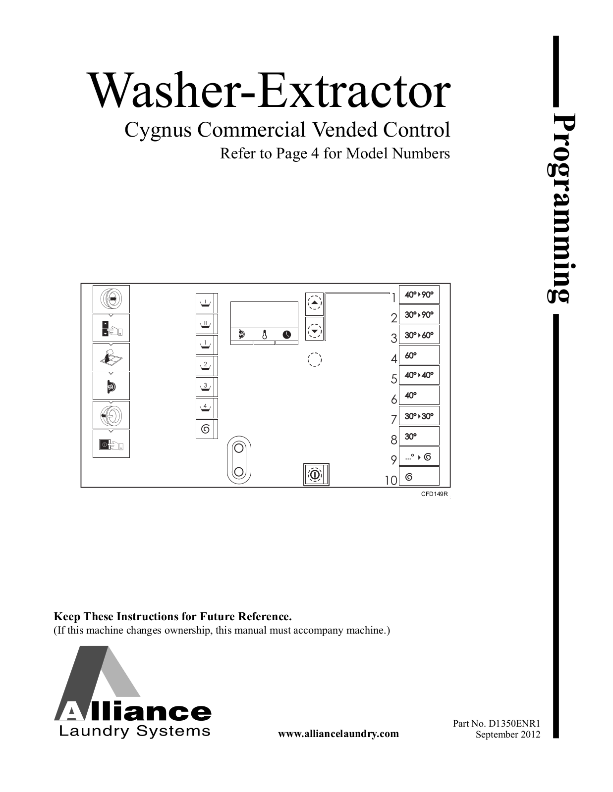 Alliance WD75_CYGNUS-COMM-Extractor Parts Diagram