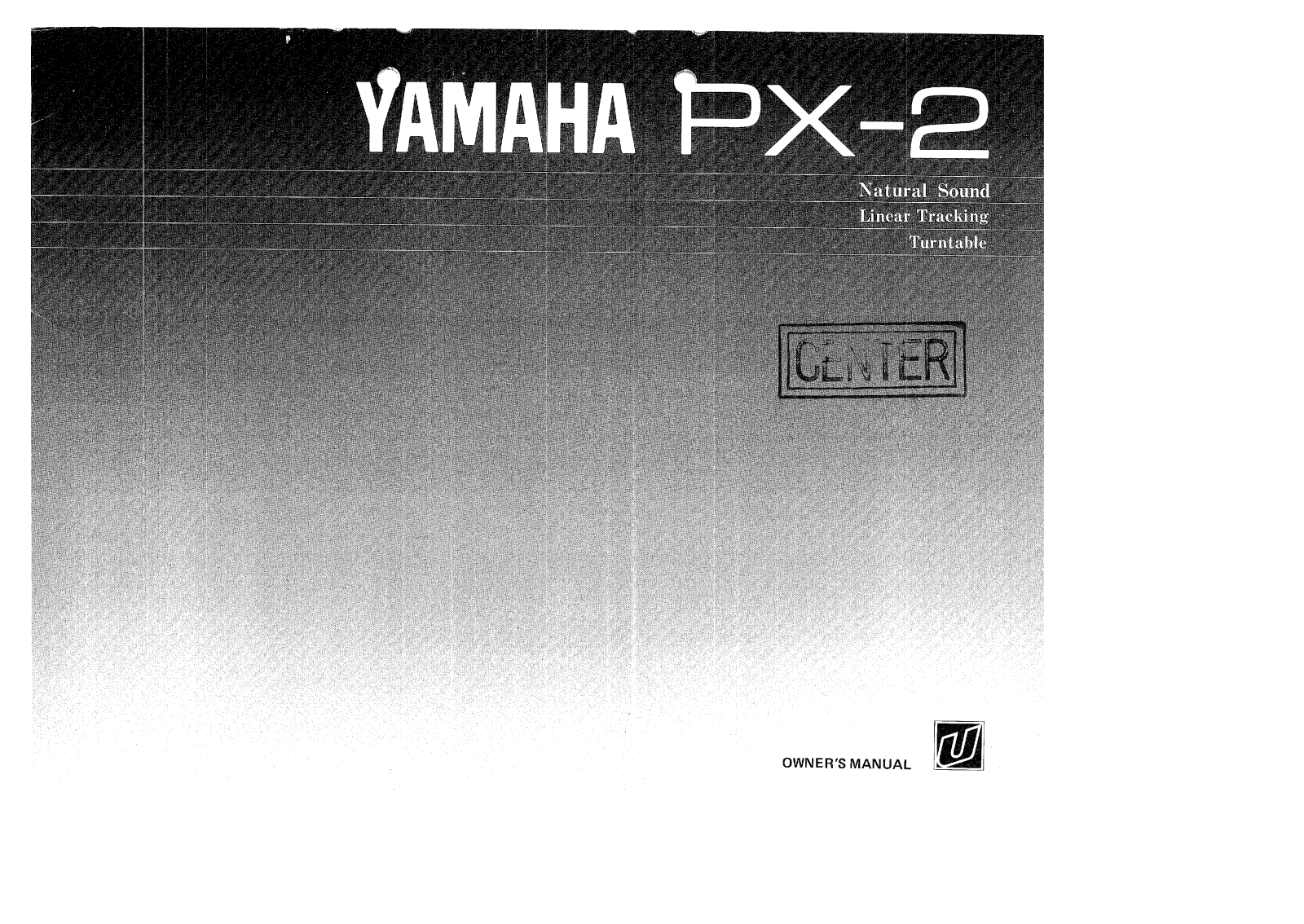 Yamaha PX-2 Owners manual